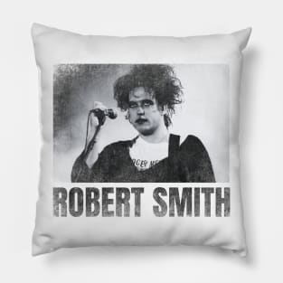 robert smith simple urban black n white Pillow