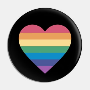 Heart love illustration. Pride month. LGBTQ rights Pin