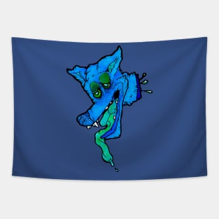 Blue Yotey Head Tapestry