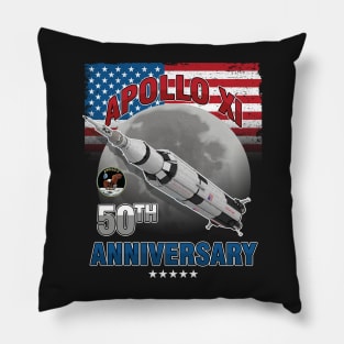 50th anniversary apollo 11 moon landing 1969 2019- Space Gift Pillow