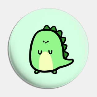 Cute Little Green Dino Pin