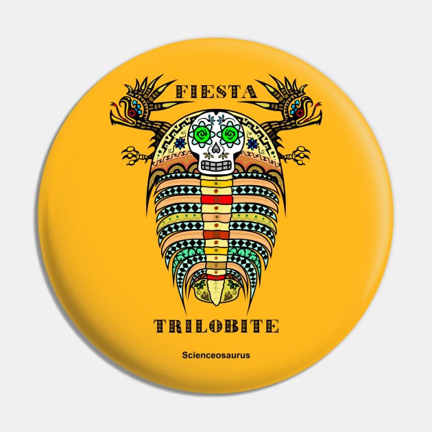 Fiesta Trilobite Pin by Scienceosaurus