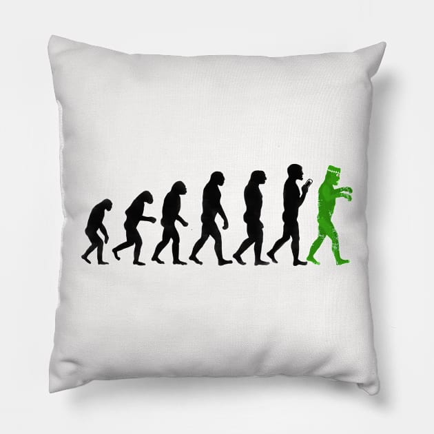 Funny Evolution Theory Humor Pillow by PlanetMonkey