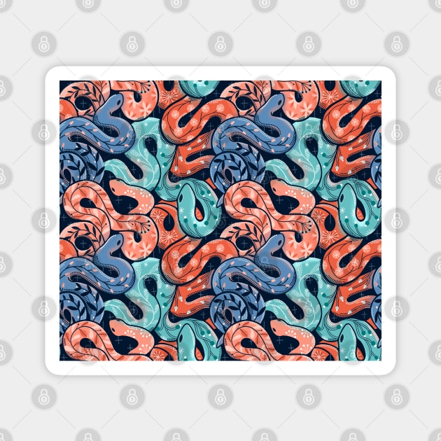 Snakes Magnet by kostolom3000