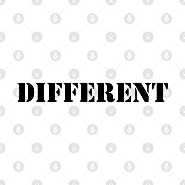 DIFFERENT by mabelas