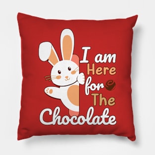 I'm Here For The Chocolate Pillow