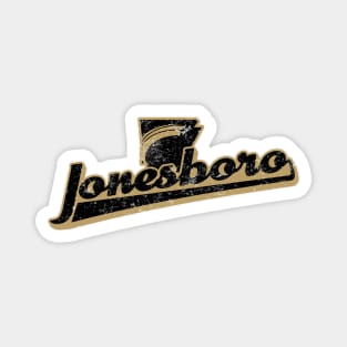 Jonesboro Retro Swash (Gold) Magnet