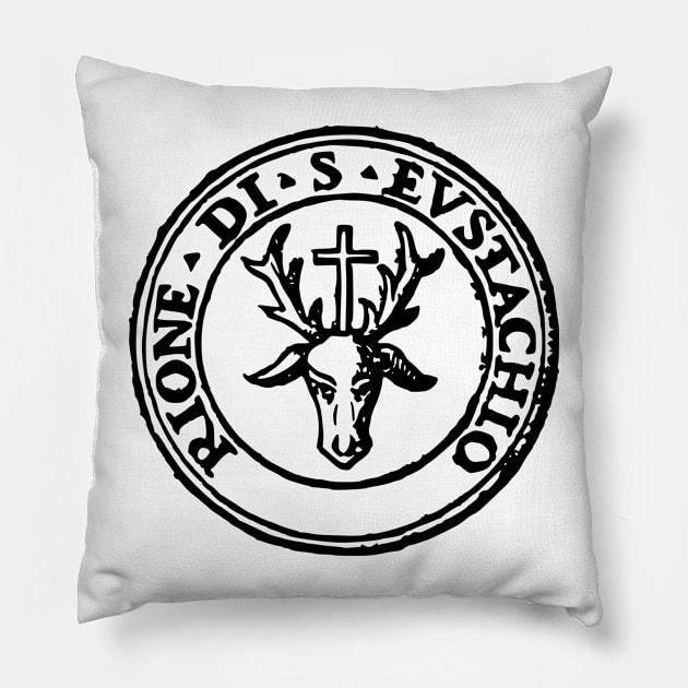 Rione S. Eustachio b-text Pillow by NextStop