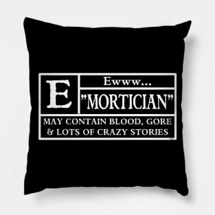 Funny Mortician Embalmer Movie Rating Pillow