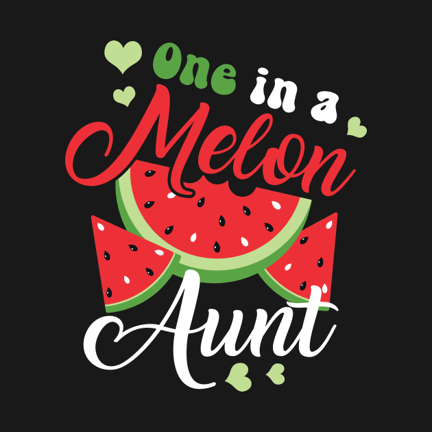 One in a Melon Aunt Birthday Party Matching Family Group by ArtbyJester