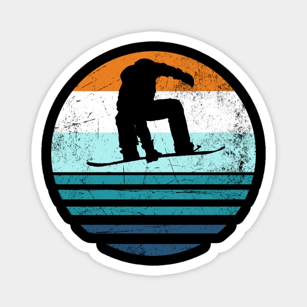 Snowboarding Lovers | Classic Sunset Magnet by jpmariano