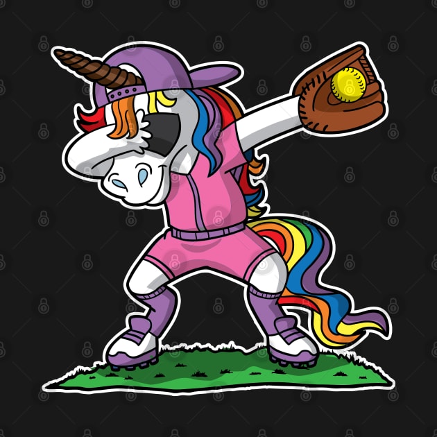 Softball Unicorn Sports Pink Uniform by E