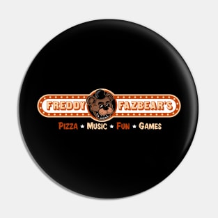 Freddy Fazbear Pizza Logo Five Nights Pin