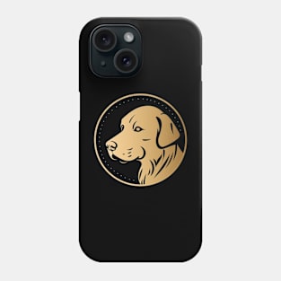 Golden Retriever Dog, Minimal, Dog Lover Phone Case