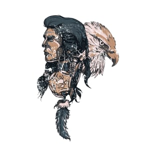 Vintage Native American Aztec Warrior T-Shirt