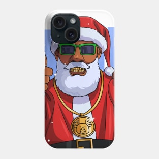 Black Santa Claus Hip Hop Christmas Phone Case