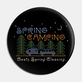 Spring Camping Pin