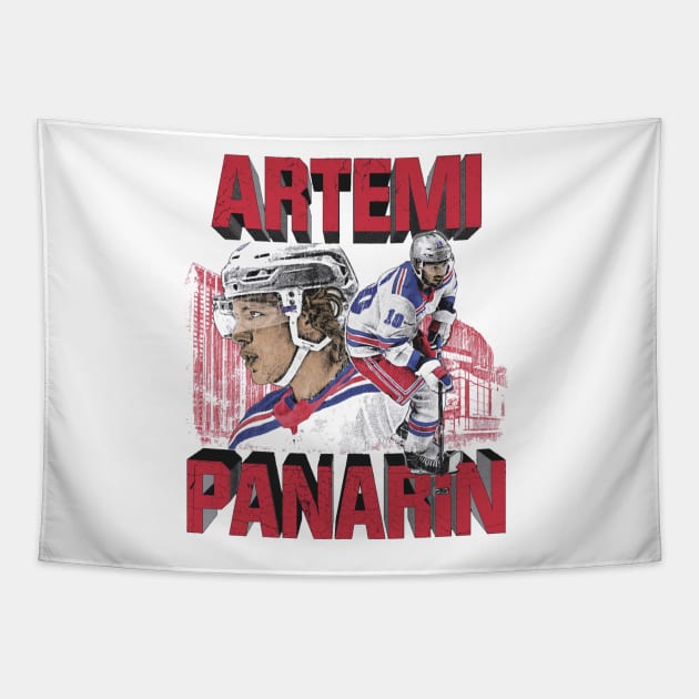 Artemi Panarin New York R Block Tapestry by ClarityMacaws