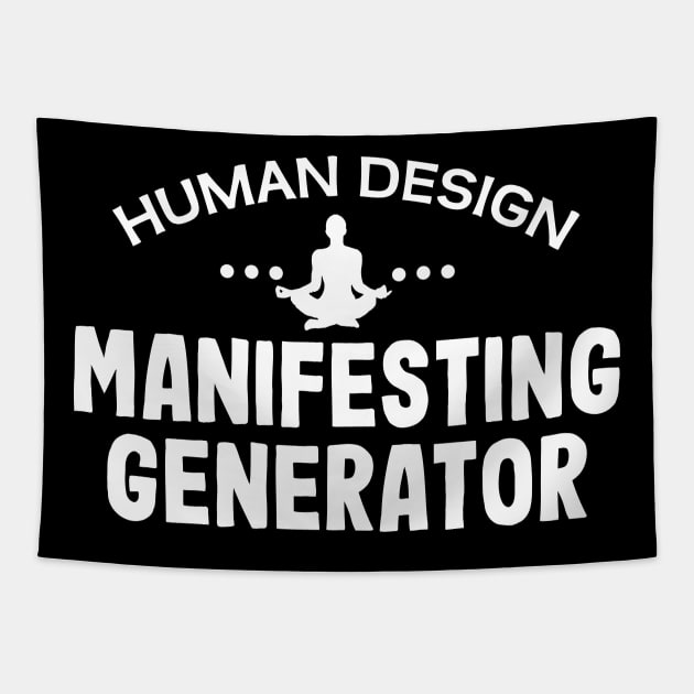 Human design manifesting generator Tapestry by Purrfect Corner