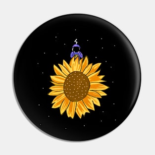 Sunflower Astronout Pin