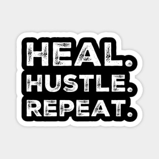 Heal Hustle Repeat Magnet