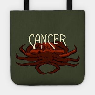 Red Crab Cancer Zodiac - Astrology Shirt Tote