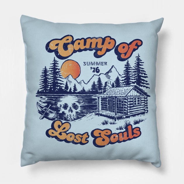 Camp of Lost Souls Pillow by Steven Rhodes