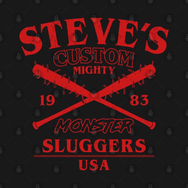 80's Retro Vintage Sci-fi Custom Monster Sluggers Baseball Inspired Poster by BoggsNicolas