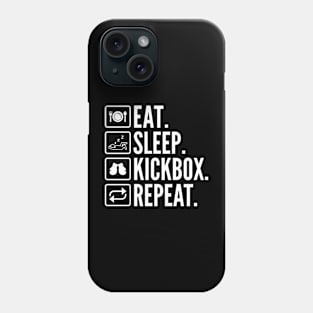 Eat Sleep Kickbox Repeat Phone Case