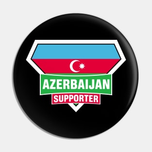 Azerbaijan Super Flag Supporter Pin