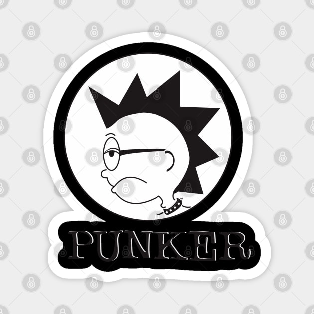Funny Punker Magnet by radeckari25