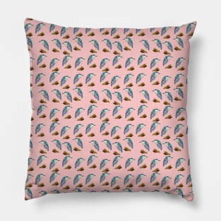 Black-crowned night heron tropical bird pattern Pillow