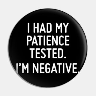 I'm Negative Pin