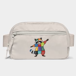 Cute Raccoon Bandana Patchwork design Bag