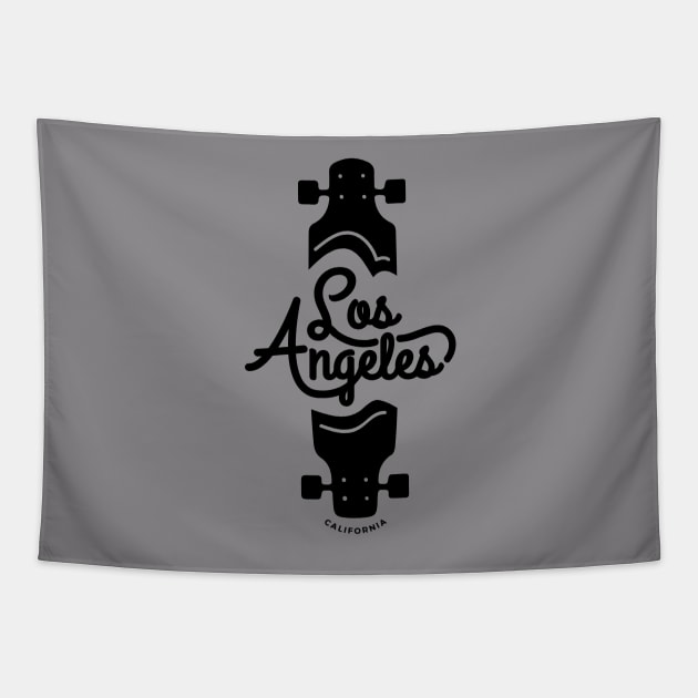 Los Angeles Longboard Tapestry by luckybengal