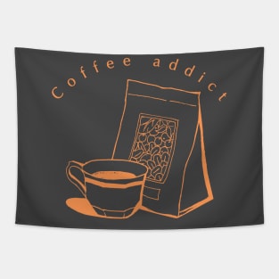 Coffee addict Tapestry