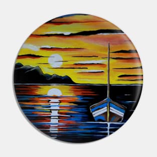 ESCAPE To The Seascape Painting Pin