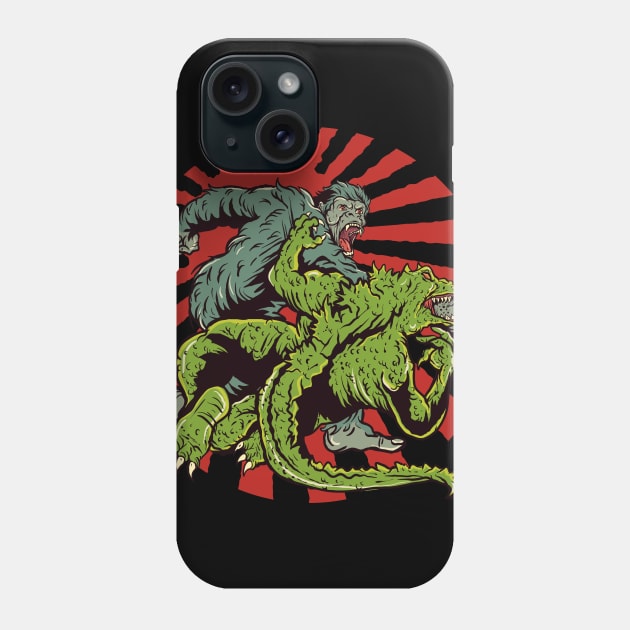 King VS Gojira Phone Case by Greendevil