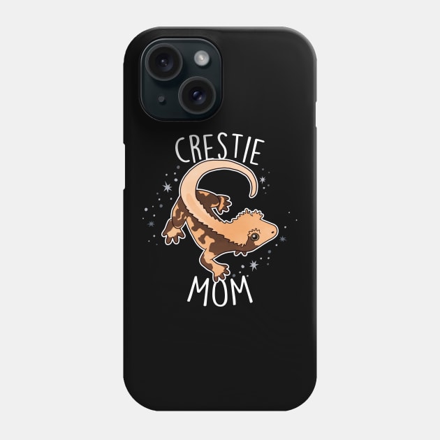 Crested Gecko Mom Lizard Reptile Phone Case by Psitta