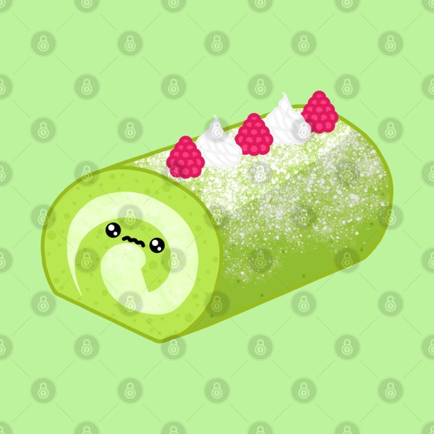 Matcha Cake Roll by jofudachi