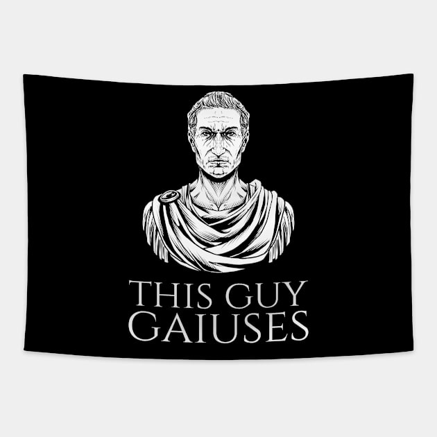 Julius Caesar Ancient Rome History Meme - This Guy Gaiuses Tapestry by Styr Designs