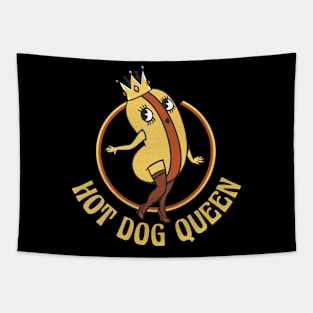 Hot Dog Queen Funny Hot Dog Gift Tapestry