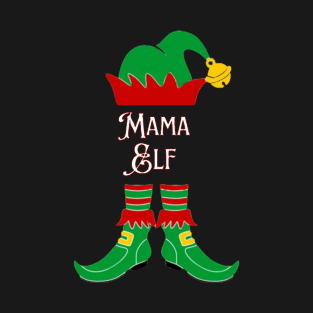 Mama Elf Holiday Christmas T-Shirt