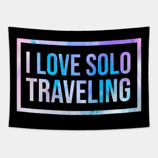 solo traveling , sailing and canoeing , retro hippie van beach surfer longboard aloha Tapestry