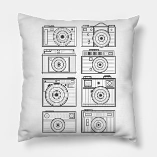 Line Art Classic Camera Pillow