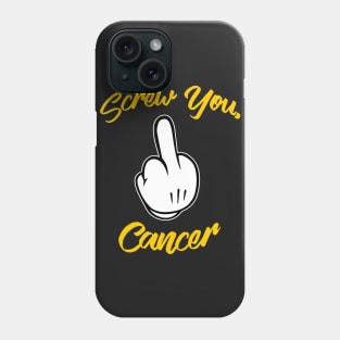 Screw Cancer - Gold Edition Phone Case