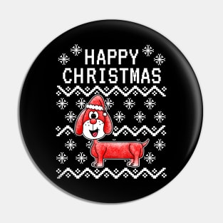 Dachshund Ugly Christmas Dog Lover Xmas 2022 Pin