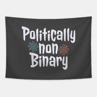 Politically Non Binary T-shirt Funny Tapestry