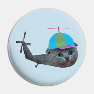 Copter Cat Pin