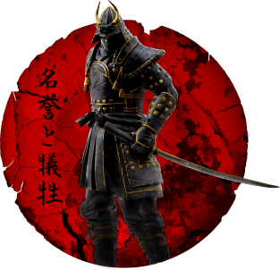 Japanese Dark Samurai Magnet